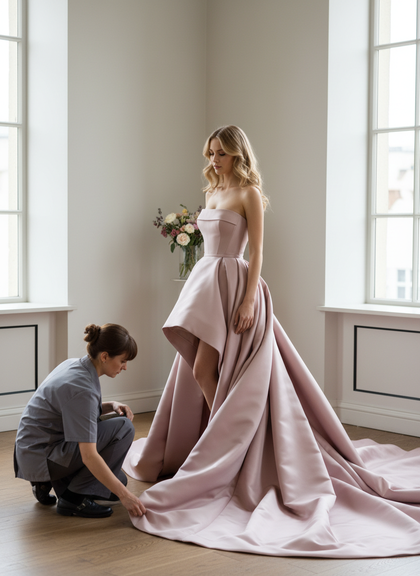 Dusty Rose High-Low